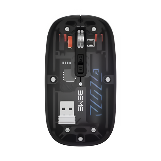 BEME Explorer Mouse 2 Transparent Dual-Mode Wireless Mouse (2.4G + BT 5.2)