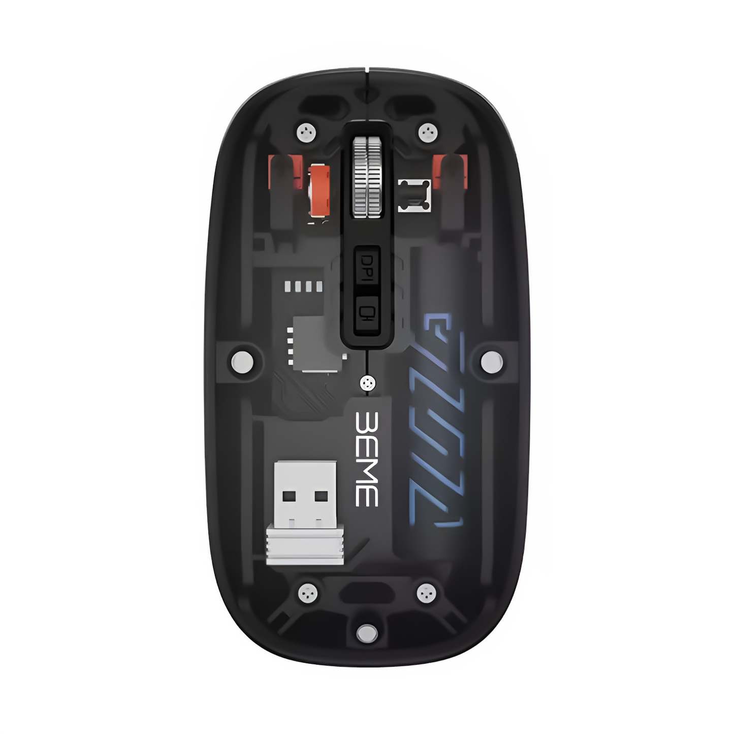 BEME Explorer Mouse 2 Transparent Dual-Mode Wireless Mouse (2.4G + BT 5.2)