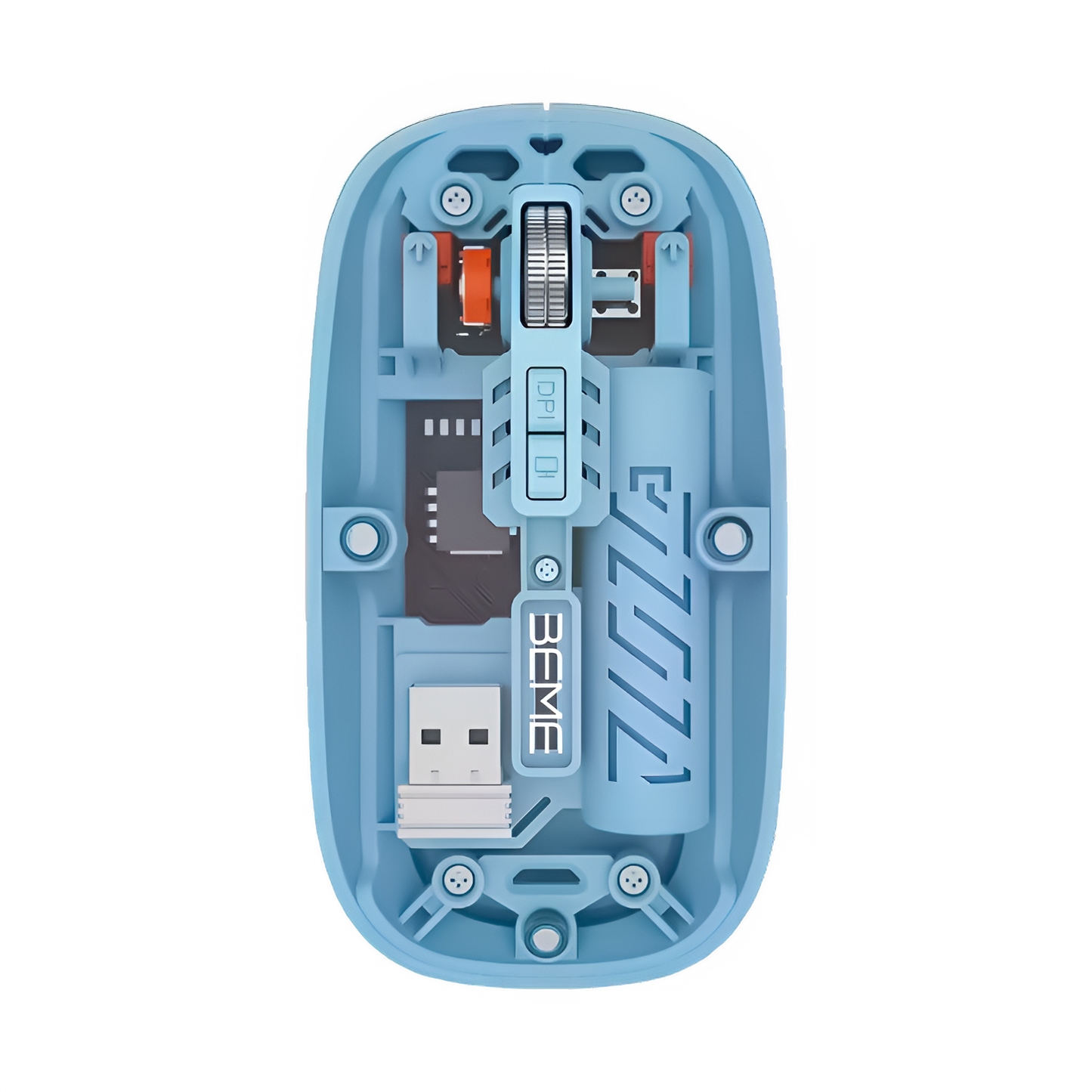 BEME Explorer Mouse 2 Transparent Dual-Mode Wireless Mouse (2.4G + BT 5.2)